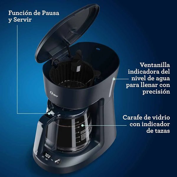 Cafetera Programable Digital Oster 12 Tazas Cafetera Programable Digital Oster 12 Tazas