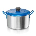 Juego De 5 Ollas imusa Aluminio Tapa Azul De 16 A 24 Cm