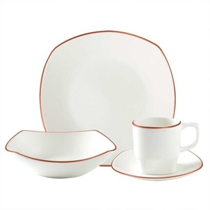Vajilla Corona Zurich 4 Puestos/16 Piezas