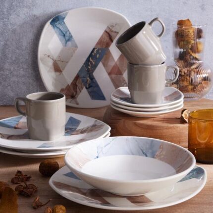 Vajilla Corona Lois 4 Puestos 16 Piezas