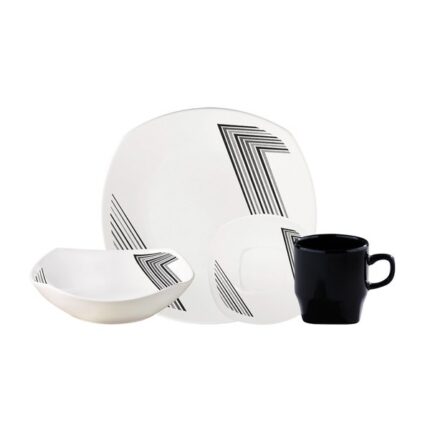 Vajilla Corona Naia 4 Puestos 16 Piezas