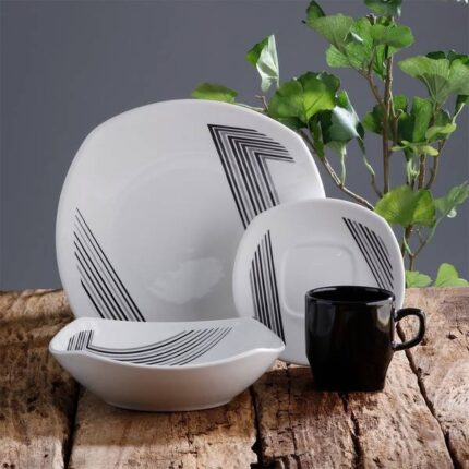 Vajilla Corona Naia 4 Puestos 16 Piezas