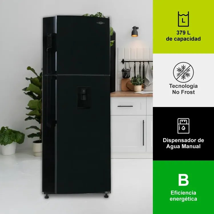 1000112608.jpg Nevera Haceb No Frost 404 Litros Panel Digital - Negro - Image 1