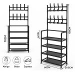 Organizador De Ropa Y Tendedero Con Zapatero Estantes - Image 4