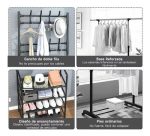 Organizador De Ropa Y Tendedero Con Zapatero Estantes - Image 2