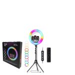 Aro De Luz RGB 55Cm + Tripode 2.10Mts