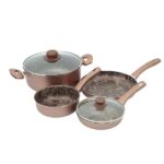 Bateria De Ollas Universal 6 Piezas Ambar