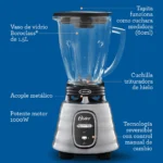 Licuadora Clásica Oster en Aluminio Motor Reversible
