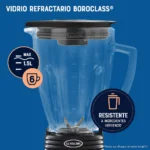 Licuadora Clásica Oster en Aluminio Motor Reversible