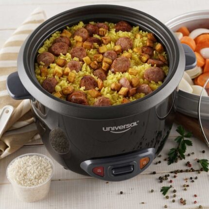 Olla Arrocera 2 Libras con vaporera Universal