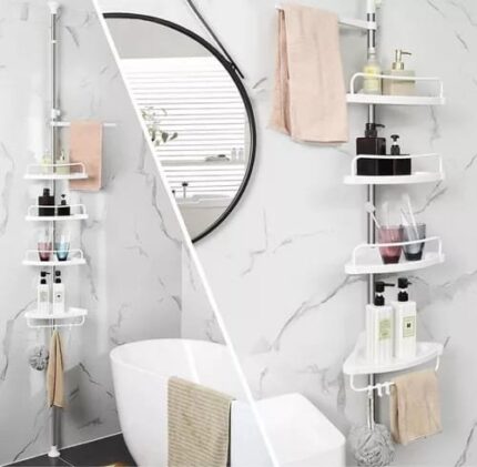 Esquinero De Baño Multifuncional De 4 Niveles