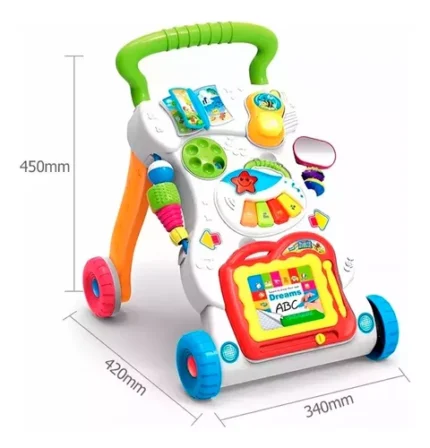 Caminador Andadera De Bebes Con Música y Tablero Didáctico