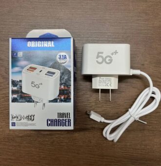 Cargador De Viaje Multipuertos Carga Rápida 3.1A