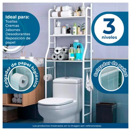 Estante Organizador De Baño 3 niveles