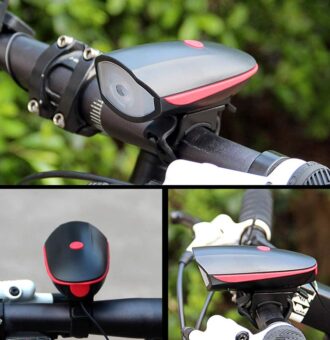 Luz Delantera Para Bicicleta + Bocina