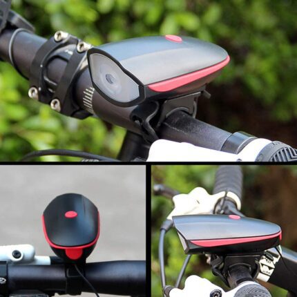 Luz Delantera Para Bicicleta + Bocina