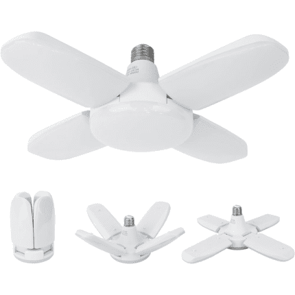 Bombillo Led de 4 Aspas Plegables