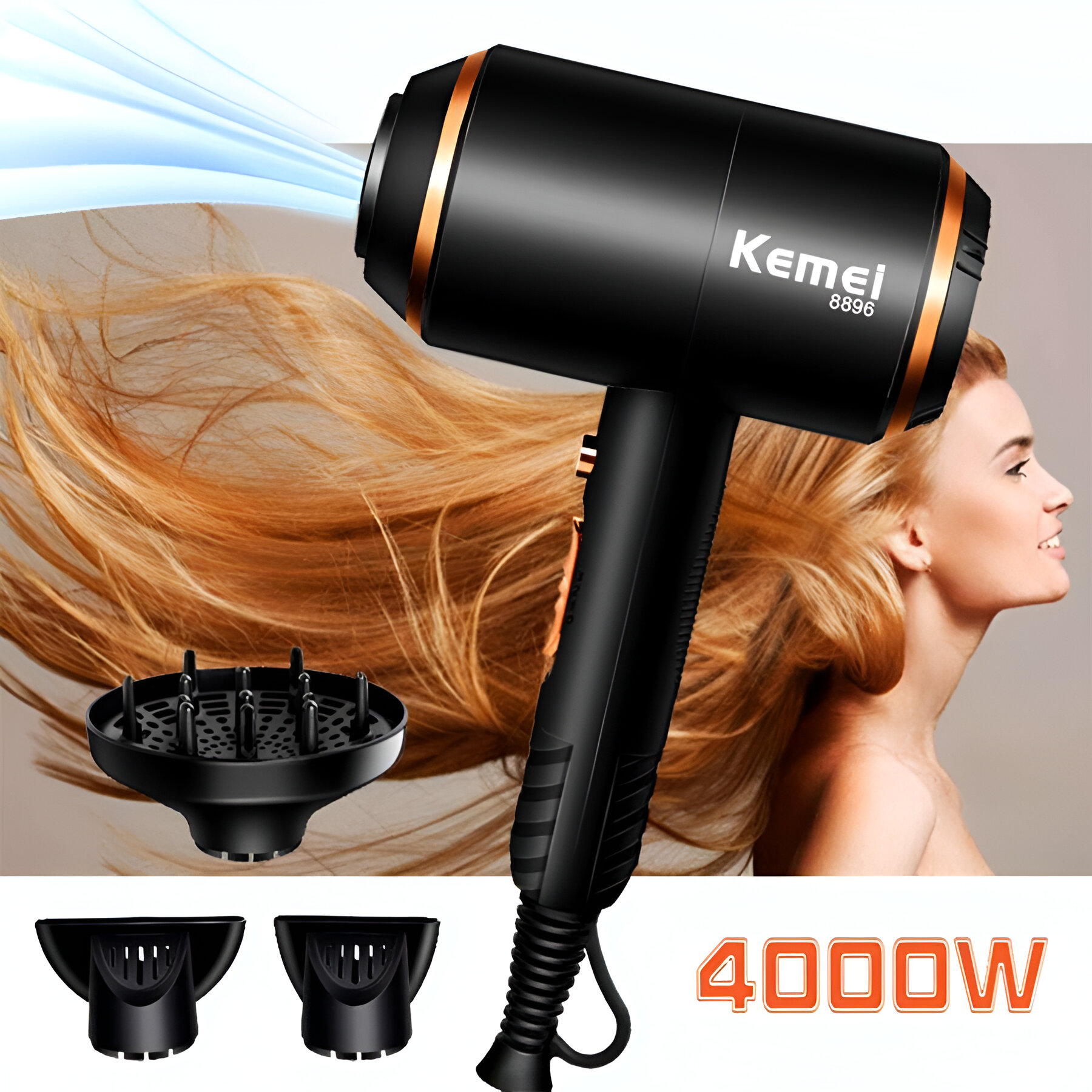 Secador De Pelo Kemey 4000w Secador De Pelo Kemey 4000w