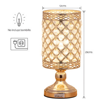 Lámpara de Cristales Para Mesa De Noche