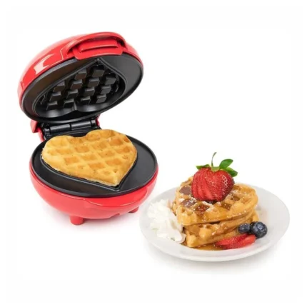 Mini Waflera Eléctrica Corazón