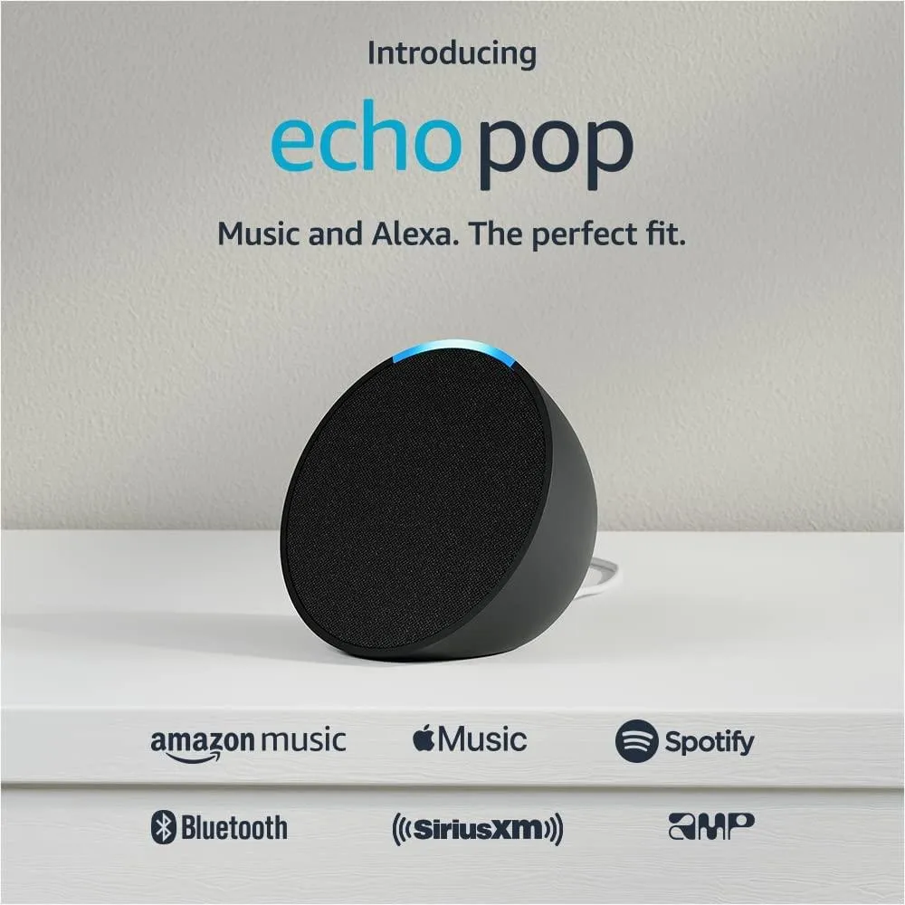 echo-pop-amazon-parlante-inteligente-sonido-definido-y-alexa-2023-negro (1) Alexa Echo Pop - Image 1
