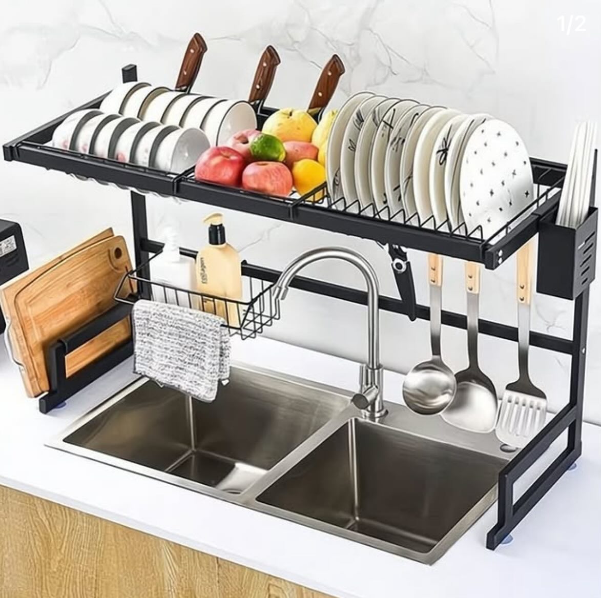 Escurridor de platos Organizador de Cocina 65 cms Escurridor de platos Organizador de Cocina 65 cms